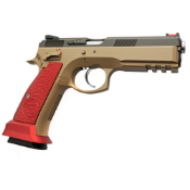 KJW CZ SP-01 GBB Gun Red Grips