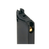 Get the KJW M1911 CO2 Magazine for reliable feeding and a realistic feel. Holds 25 BBs, metal alloy construction. Compatible with KJW and other 1911 series gas blowback pistols. Available at ReplicaAirguns.ca.