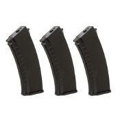 Enhance airsoft training with AKR ERG/AEG 3 30/60 Mag 3-Pack. Adjustable capacities for realism or field domination. Compatible at ReplicaAirguns.ca.