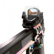 Safeguard your red dot, magnified optic, or scope with the Nitro. Vo Aegis Sight Protector. The angled "Aegis" shield deflects BB impact, ensuring protection. Compatible with Standard Picatinny Rail. Available at ReplicaAirguns.ca.