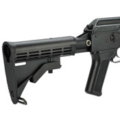 Explore realism with the LCT Airsoft TK104 Electric Rifle. Full metal, retractable stock, 4-sided railed handguard. Realistic takedown, adjustable hop-up, 130-round mag. Batteries not included. Buy now!
