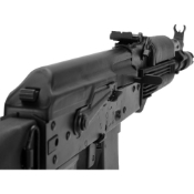 Explore realism with the LCT AK104 Airsoft AEG Rifle. Stamped steel receiver, folding stock, adjustable hop-up. Upgradeable gearbox. Available at ReplicaAirguns.ca.