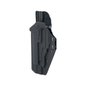 Enhance your airsoft experience with the Beretta M93r Left-Hand Holster. Low-profile, Kydex construction with adjustable retention. Available at ReplicaAirguns.ca.