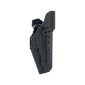 Enhance your airsoft experience with the Beretta M93r Left-Hand Holster. Low-profile, Kydex construction with adjustable retention. Available at ReplicaAirguns.ca.