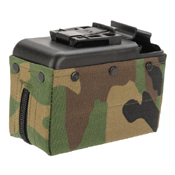 Enhance your A&K M249 AEG with the Compact Box Magazine. Boasting 1500 rounds and a camo fabric cover, this magazine offers an authentic and aggressive appearance. Compatible with A&K, Classic Army, and similar M249s, it reduces reloads on the field