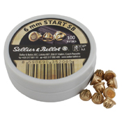 Sellier & Bellot .22 Caliber Starting Blanks - Ideal for dog training. 100-round pack compatible with various 6mm blank guns. Cost-effective solution.
