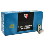 9mm PA Blank Ammo Box of 50