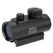 Upgrade your aiming capabilities with the Red/Green Dot Sight. This 1X magnification sight features a 30mm objective, quick-release weaver mount, and dual illumination for day and night operations.