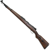 Explore realism with the S&T Matrix KAR98K Airsoft Rifle. Crafted with real wood and metal, the bolt-action rifle weighs over 7 pounds. The rustic finish adds authenticity, replicating the WWII-era Kar98k.