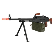 A&K Matrix PKM Russian Battlefield Squad Automatic Weapon Airsoft Machine Gun - Real Wood