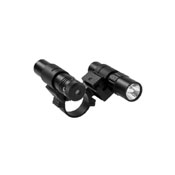 Ncstar Double Rail Scope Adapter And Flashlight With Green Laser Set