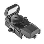 NcStar Green/Red 4 Reticles Reflex Sight with Mount - Black