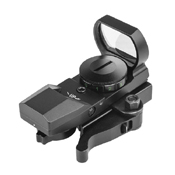 NcStar Green/Red 4 Reticles Reflex Sight with Mount - Black