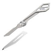 Nitecore NTK05 TC4 Titanium Folding Scalpel Keychain Knife