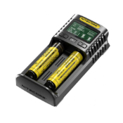 Explore the Nitecore Dual Slot USB Battery Charger - Compatible with various batteries, including IMR, Li-ion, LiFePO4, Ni-MH, and Ni-Cd. Efficient charging at 18W. Available at ReplicaAirguns.ca.