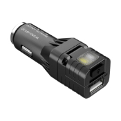 Explore the Nitecore VCL10 All-in-One Vehicle Gadget - Adjusts output for Android & iOS devices, with multiple safeguards for safe charging. 240mAh rechargeable battery, 25 lumens, and 3-hour runtime. Available at ReplicaAirguns.ca.