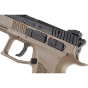 Explore the KJ Works CZ P-09 GBB Airsoft Pistol at ReplicaAirguns.ca. Durable metal & polymer construction, 25-round capacity, and realistic 376 FPS. Buy CO2, Green Gas, and magazines.