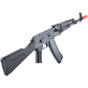 Explore the Cybergun/ICS Licensed Kalashnikov AK AEG at ReplicaAirguns.ca. Durable, realistic, and fully licensed, this airsoft rifle features a V3 gearbox, adjustable hop-up, and more.