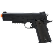 Explore the realism of the Colt 1911 Rail Gun Airsoft Pistol by Cybergun. Full metal construction, crisp blowback action, and adjustable hop-up. Available at ReplicaAirguns.ca.