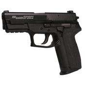Explore the detailed Cybergun Sig Sauer SP2022 BB Pistol images. Realistic design, metal slide, and solid construction. Available at ReplicaAirguns.ca