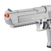 Experience raw power with the Desert Eagle Airsoft Pistol. Heavy-weight alloy slide, licensed by Magnum Research / Cybergun. Realistic disassembly, CO2 powered, and full-auto mode. Available at ReplicaAirguns.ca.