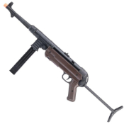 Explore the MP40 CO2 Gas Blowback Airsoft Pistol, a durable and authentic replica of the iconic 1940 German machine pistol. Full metal construction, gas blowback, and adjustable hopup. Buy the magazine and CO2 cartridges at ReplicaAirguns.ca.
