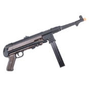 Explore the MP40 CO2 Gas Blowback Airsoft Pistol, a durable and authentic replica of the iconic 1940 German machine pistol. Full metal construction, gas blowback, and adjustable hopup. Buy the magazine and CO2 cartridges at ReplicaAirguns.ca.