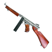 King Arms M1A1 Silver Thompson HI Grade Airsoft Rifle