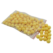 100pc Hard Nylon Yellow Riot Balls - .50 Caliber