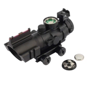 4X Glass Reticle Scope with Green Coating - 32mm
