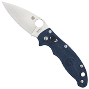 Explore the Spyderco Manix 2 knife with a dark blue G-10 handle, skeletonized liners, and a CPM-S110V steel blade. Exceptional design and steel combo at ReplicaAirguns.ca.