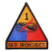 Old Ironsides Triangular Embroidered Military Patch