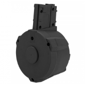 Electric Winding M4 Airsoft Drum Magazine - 1500rd