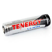 Tenergy 3.7V 2600mAh Li-Ion 18650 Button Top Rechargeable Battery with PCB