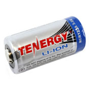 Tenergy RCR123A 3.0V 600mAh Li-Ion Rechargeable Battery - 10pack