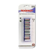 Tenergy 3V 1400mAh Propel Lithium Primary Batteries 12 Pack