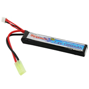 Tenergy 7.4V 1000mAh 20C LiPo Buffer Tube Airsoft Battery