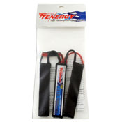 Tenergy 11.1v 1000mAh 20C Airsoft 3-Cell Buffer Tube Size Battery