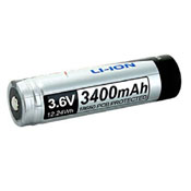 Tenergy 3.6V Li-ion Protected 18650 3400mAh Protected Button Top Battery