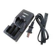 Tenergy 3.7V 2600mAh Li-Ion 18650 Button Top Batteries with Smart Charger