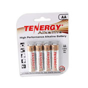 Tenergy 1.5V Alkaline AA Batteries - 4 Pack