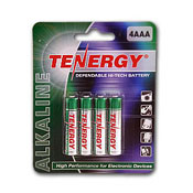Tenergy 1.5V Alkaline AAA Batteries - 4 Pack