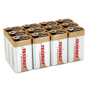Tenergy 9V Alkaline Batteries - 12 Pack