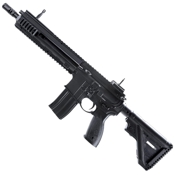 Explore the Umarex Heckler & Koch HK416 CO2 BB Rifle, a semi-auto airgun version of the renowned military rifle. With a 6-shot burst mode, 36-round capacity, and up to 450 FPS velocity, it's perfect for backyard plinking and fast shooting.
