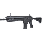 Explore the Umarex Heckler & Koch HK416 CO2 BB Rifle, a semi-auto airgun version of the renowned military rifle. With a 6-shot burst mode, 36-round capacity, and up to 450 FPS velocity, it's perfect for backyard plinking and fast shooting.