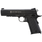 Elite Force 1911 TAC CO2 Airsoft Pistol with full metal body, realistic blowback, and threaded barrel, ideal for field play and CQB