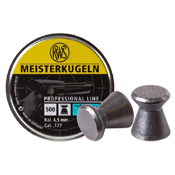 RWS Meisterkugeln .177 Cal Wadcutter Pellets - 500ct