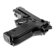 Explore the newest WE M9 Gas Blowback Airsoft Pistol. Professional training weapon with MEU rubberized grip, threaded barrel, and heavy-weight gas blowback. Buy now at ReplicaAirguns.ca.